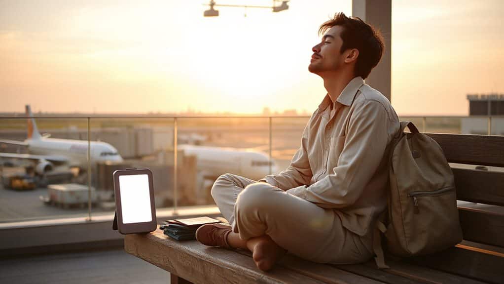 light therapy beats jet lag dosage
