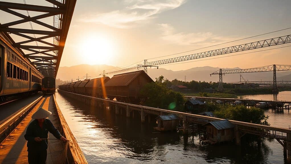 meter gauge to dual gauge cross border rail network
