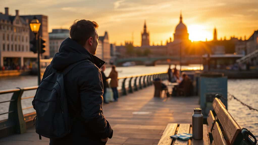 museum crawl free galleries park stroll thames dusk