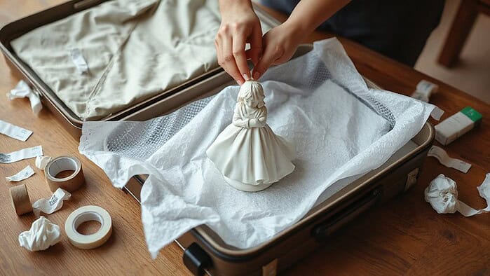 packing fragile souvenirs safely