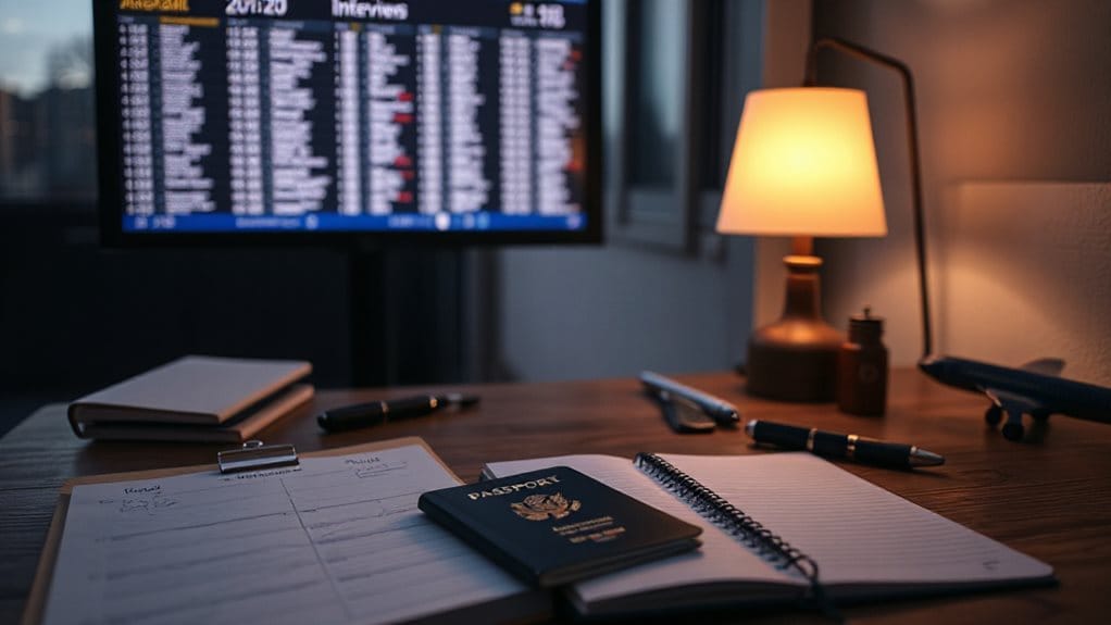 prepare required visa documents
