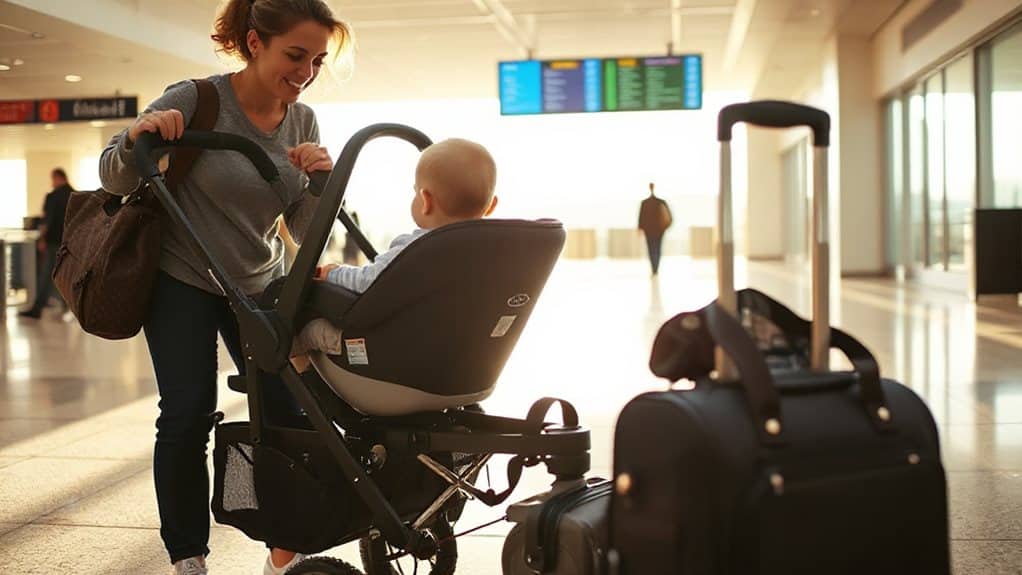 rear facing infant car seat travel system