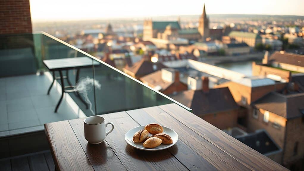 rooftop views with meals