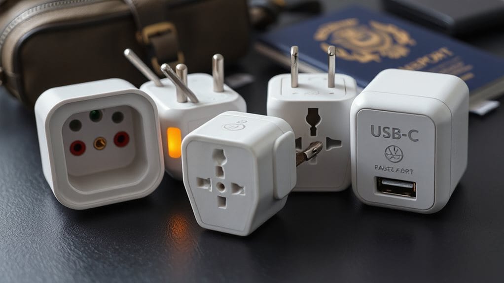 safety compliant travel adapter features
