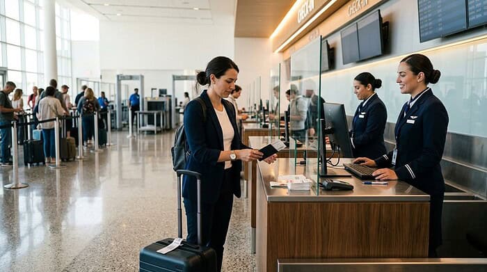 step by step airport check in