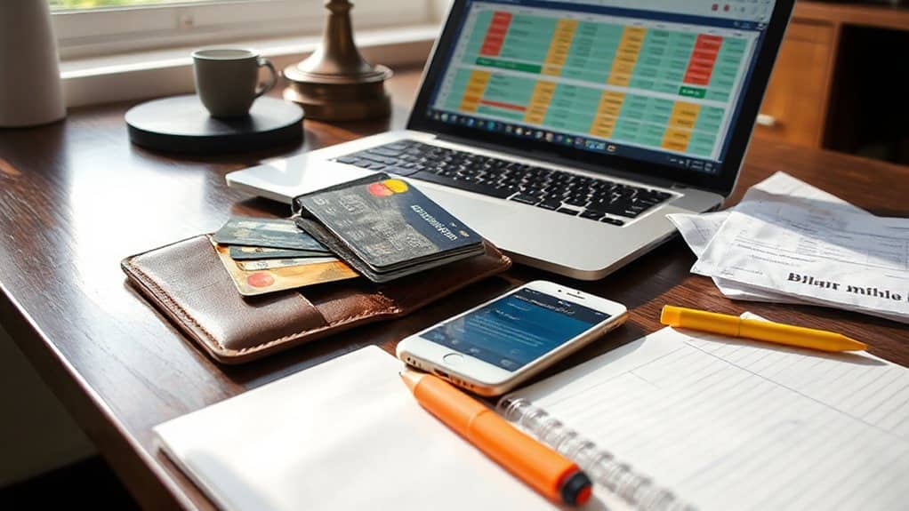 track premium card credits systematically