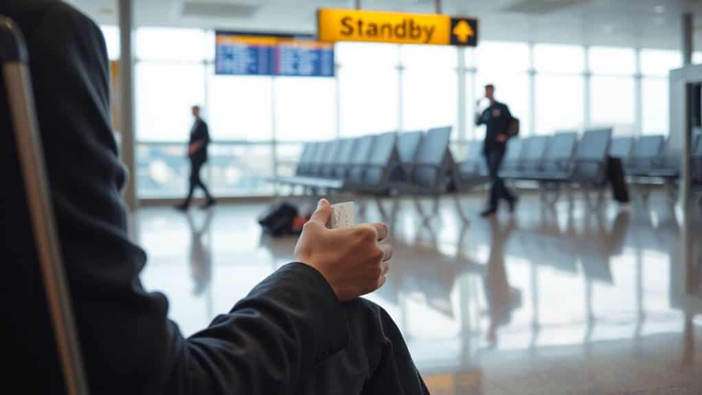 unassigned seat waiting at gate