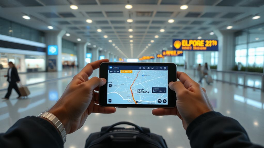 use airport apps for indoor routes