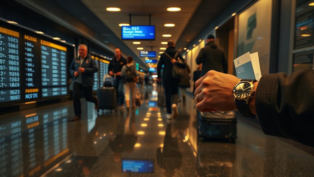use airport map for quick exit