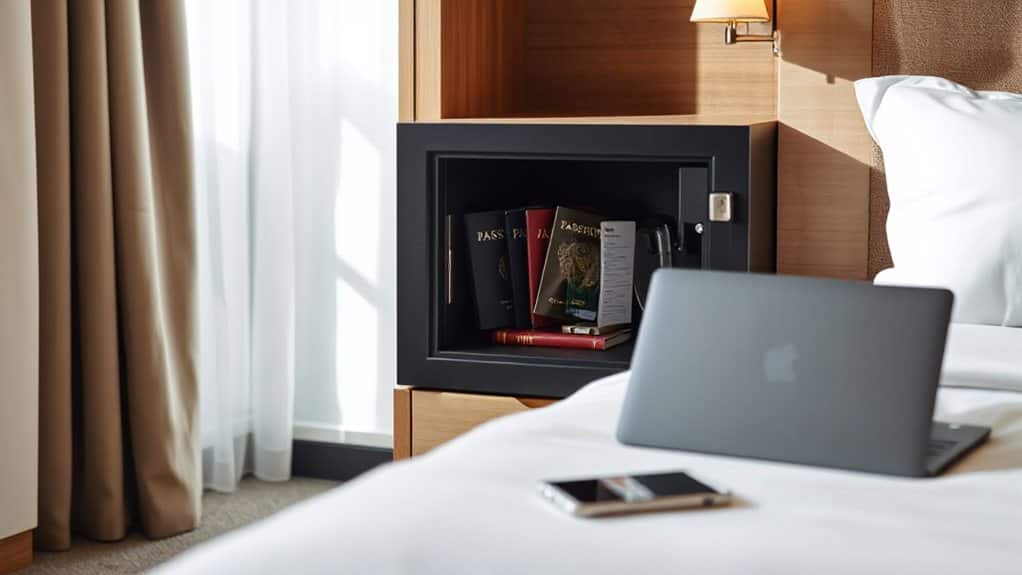 verify hotel safe features and policies