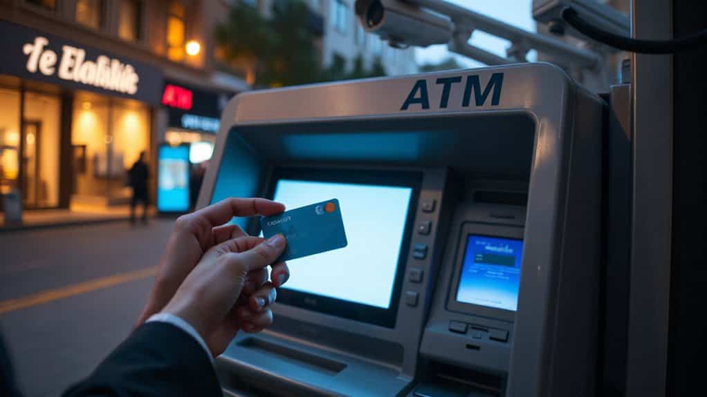well lit busy atm locations