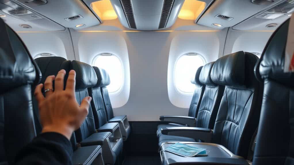 window seat ahead of shields