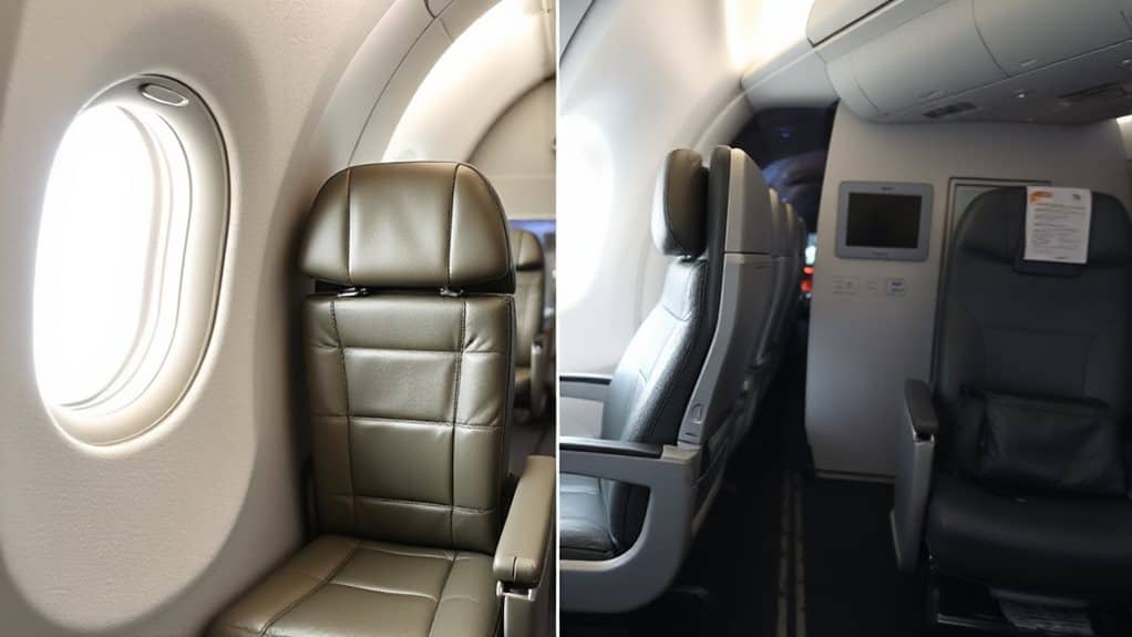 window vs aisle legroom comfort
