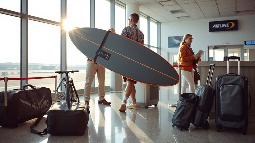 zero fee sports gear airlines and limits