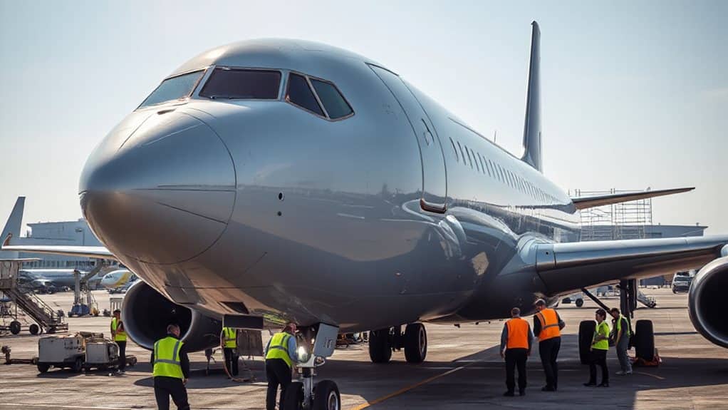 major aircraft disassembly and inspection