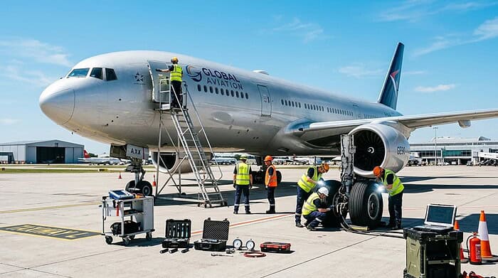 regular airline safety inspections