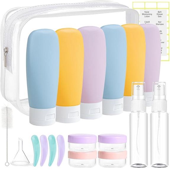 DEWSENSI 20 Pack TSA Travel Bottles Set