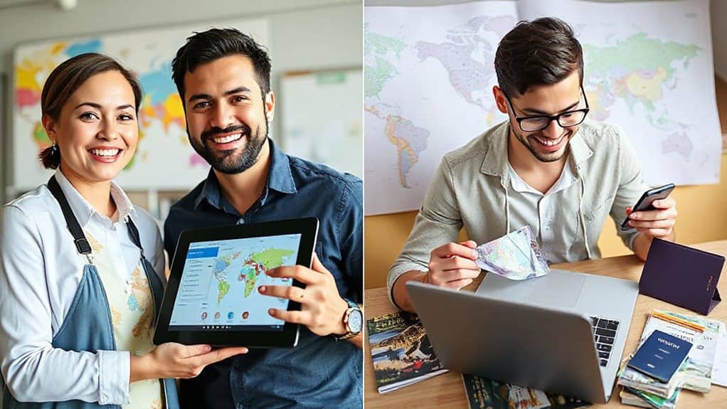 choose between agents or self booking