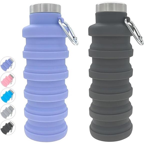 YCT Collapsible Water Bottle 17oz Travel & Sports