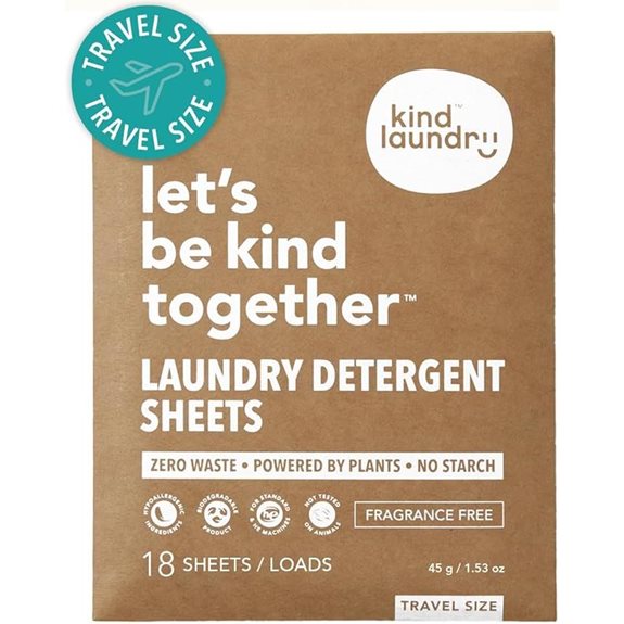 Kind Laundry Detergent Sheets – Fragrance-Free Eco Non-Toxic