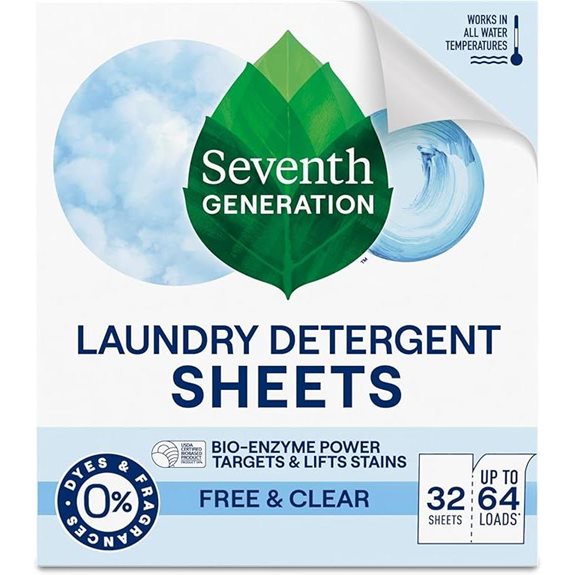 Seventh Generation Free & Clear Laundry Sheets (32ct)