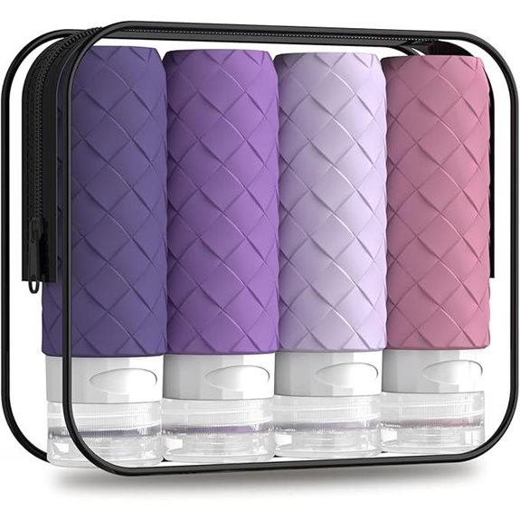 Silevoler TSA Travel Bottles Leak-Proof Silicone Set