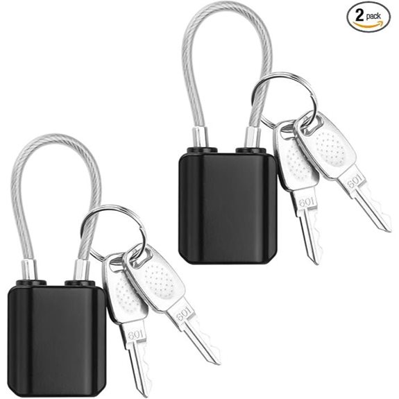 YAODHAOD Mini Luggage Locks with Keys (2PCS)