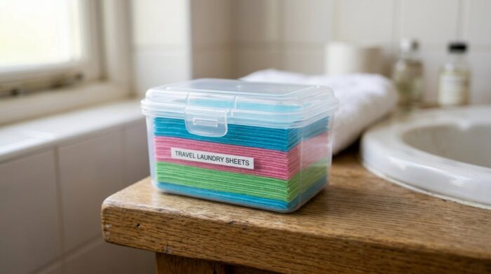 portable laundry detergent sheets