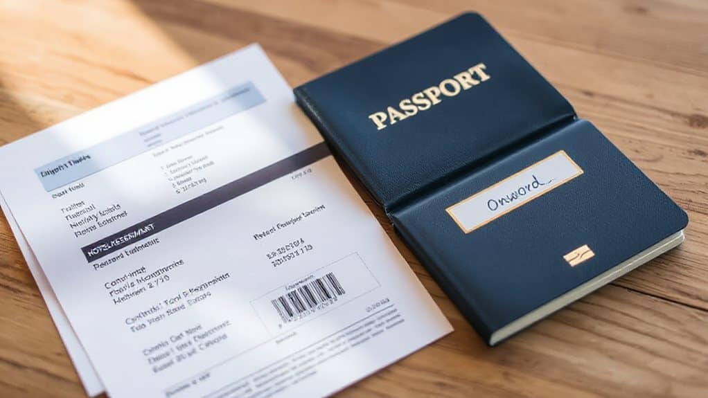 proof of travel departure