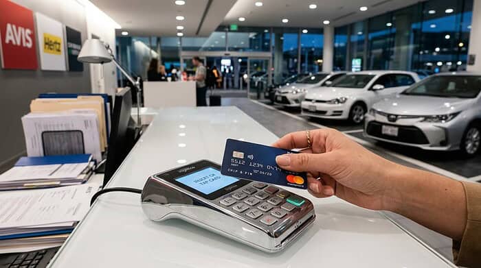 renting cars with debit