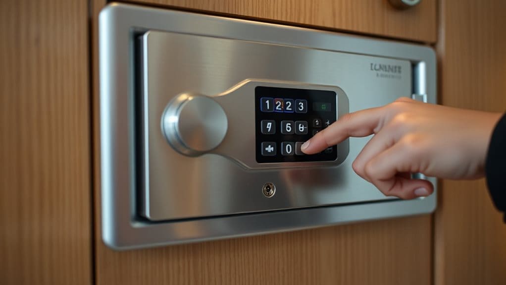 reset safe and replace batteries