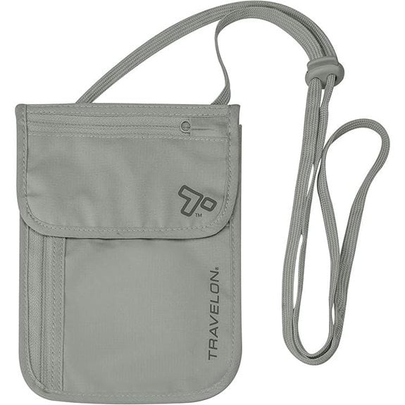 rfid blocking neck wallet