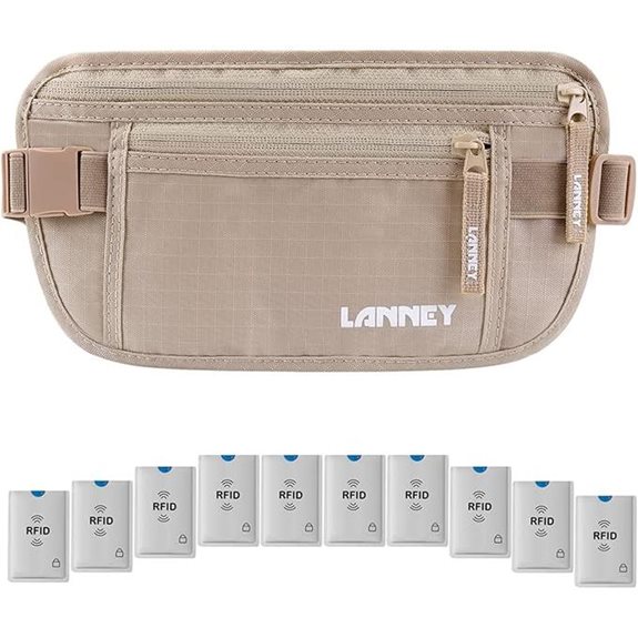 Travel Money Belt with RFID Blocking