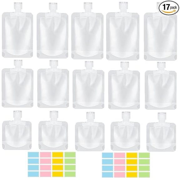 SEQUHITKU 17 Pack Travel Toiletry Pouches