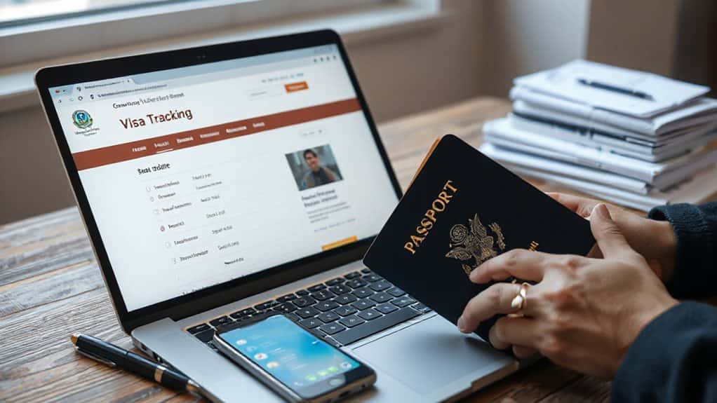 track visa application status