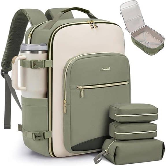 LOVEVOOK 40L Travel Backpack with Packing Cubes