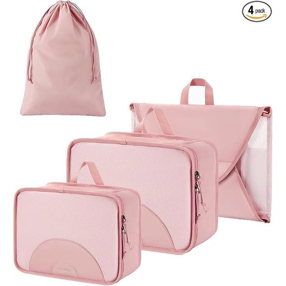 BAGSMART Travel Garment Packing Cubes (4-Pack)