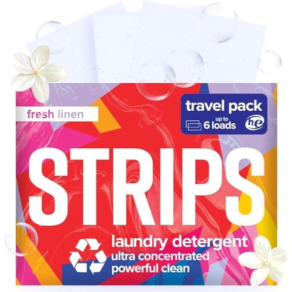 Laundry Detergent Sheets Travel Pack (3ct 6 loads)
