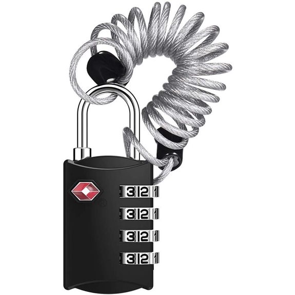 ZHEGE TSA Approved Travel Lock with 4-Digit Combo