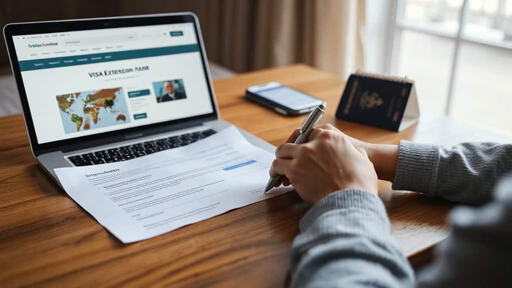 visa extension application process