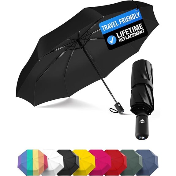 Rain-Mate Windproof Compact Travel Umbrella