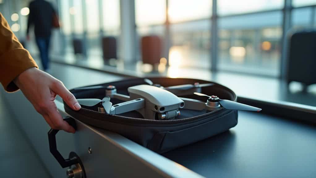 drone carry on battery limits