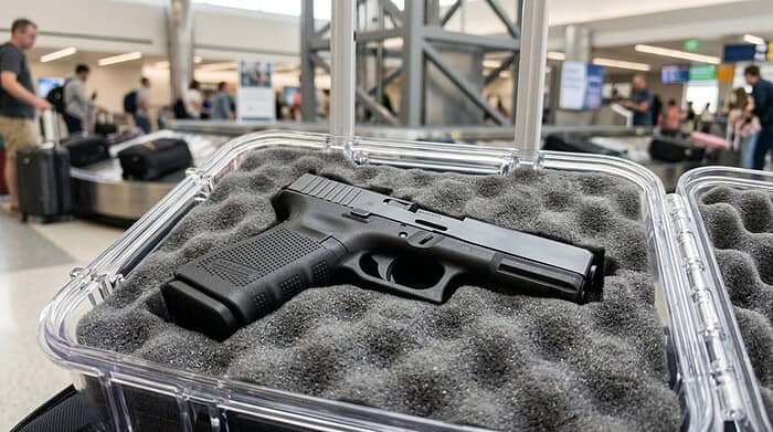 firearms in checked luggage