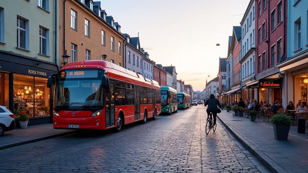use public transit and walk